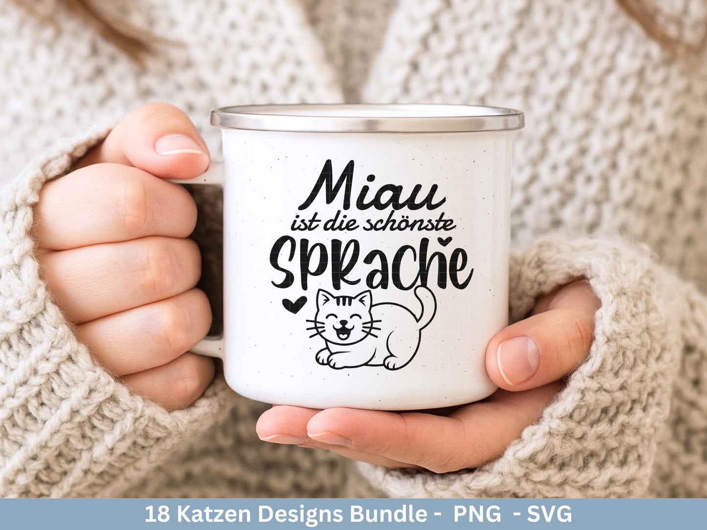 Katzen SVG Bundle – Plotterdatei & Laserdatei | Katzen Sprüche | Katzenliebe Designs | Cricut Silhouette | Katzen Mama | Geschenkidee Katze