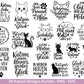 Katzen SVG Bundle – Plotterdatei & Laserdatei | Katzen Sprüche | Katzenliebe Designs | Cricut Silhouette | Katzen Mama | Geschenkidee Katze