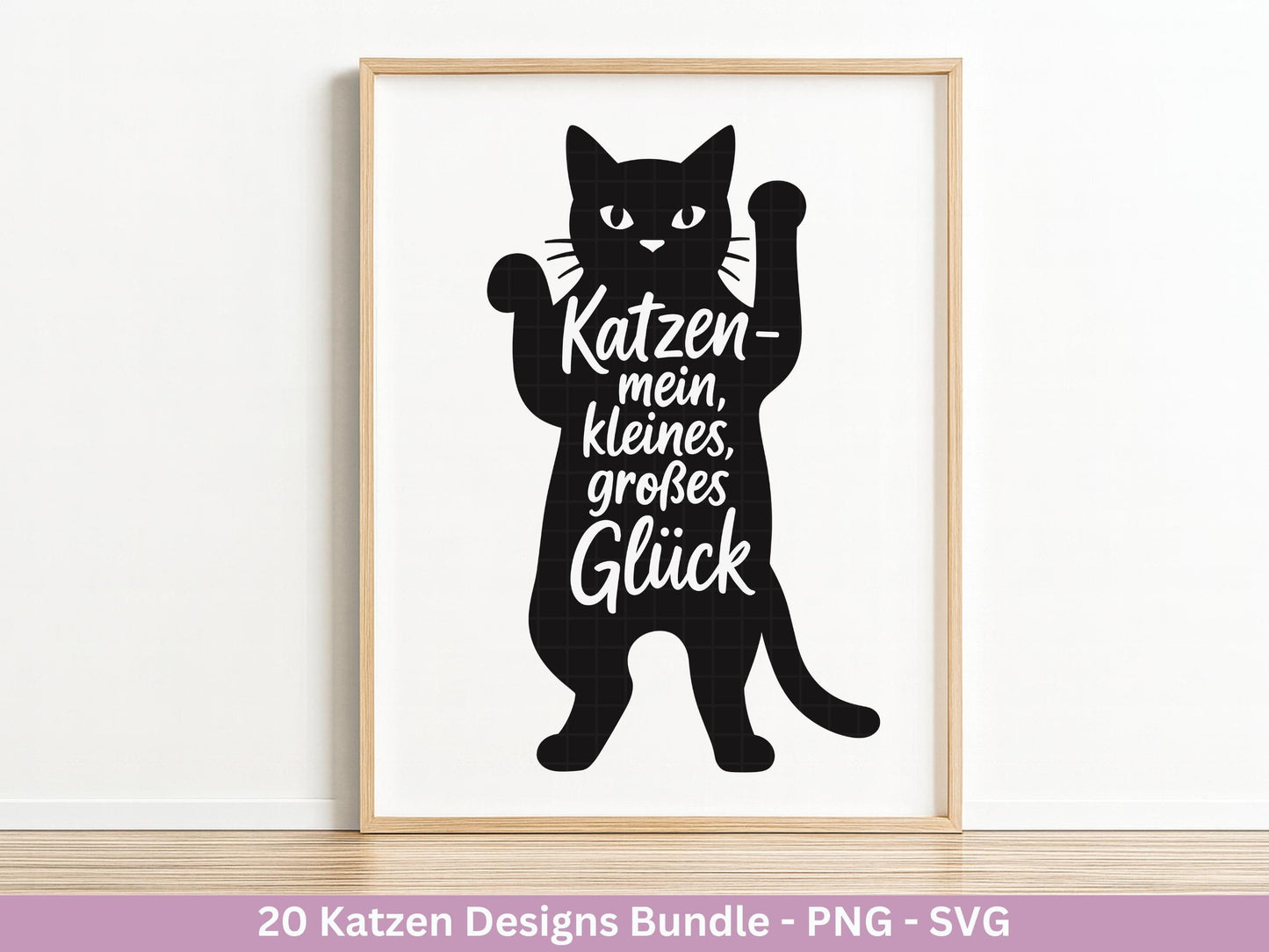 Katzen SVG Bundle – Plotterdatei & Laserdatei | Katzen Sprüche | Katzenliebe Designs | Cricut Silhouette | Katzen Mama | Geschenkidee Katze