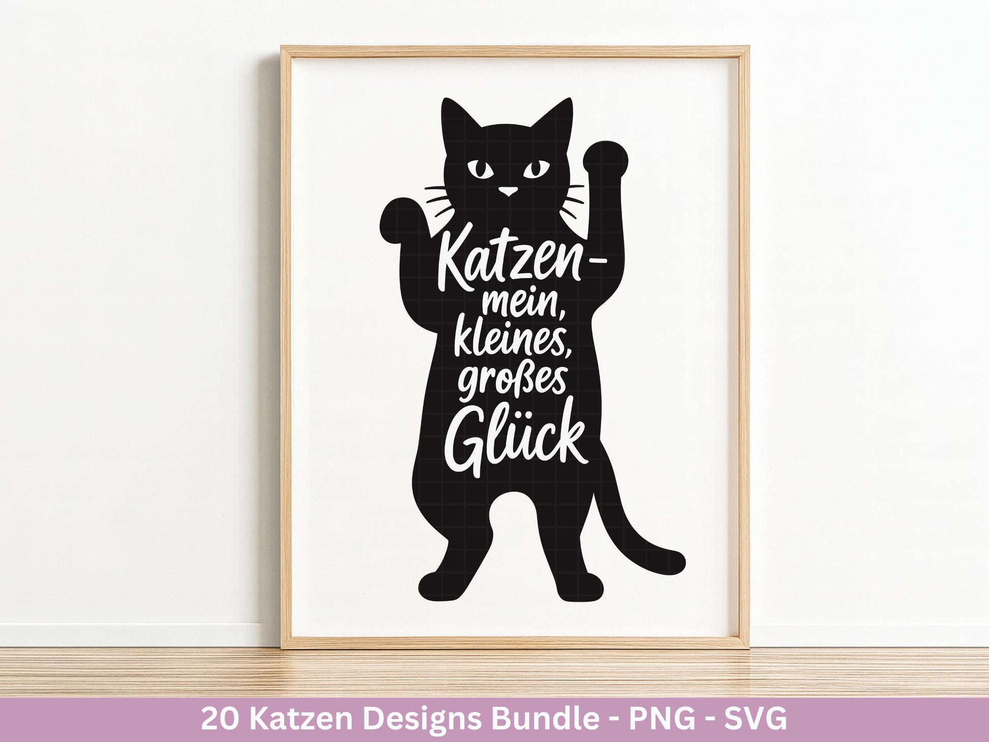 Katzen SVG Bundle – Plotterdatei & Laserdatei | Katzen Sprüche | Katzenliebe Designs | Cricut Silhouette | Katzen Mama | Geschenkidee Katze