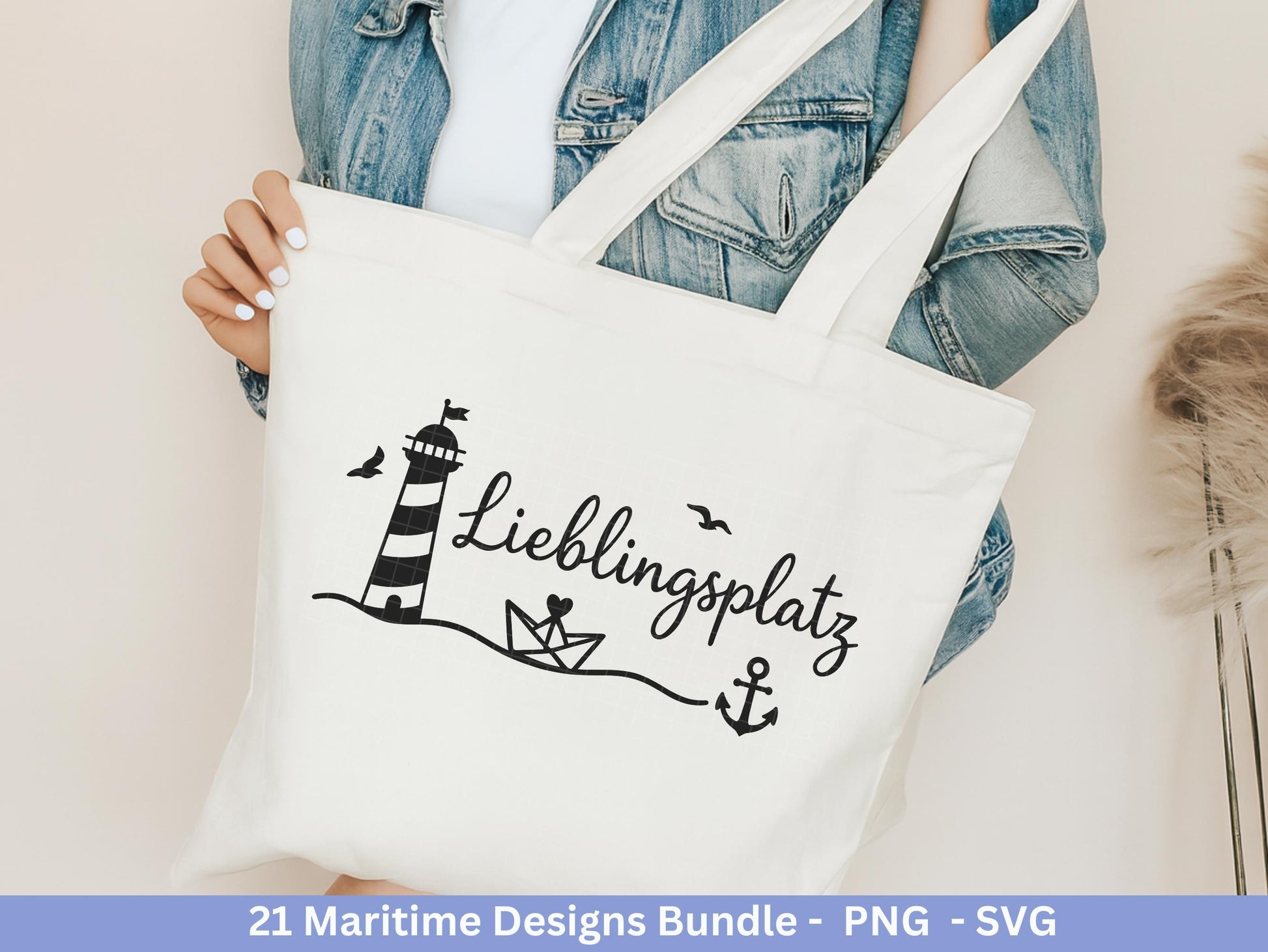 Maritim SVG Bundle – Plotterdatei & Laserdatei | Ahoi, Heimathafen , Leuchtturm | Nordsee Ostsee Liebe | Maritime Sprüche | Geschenkidee