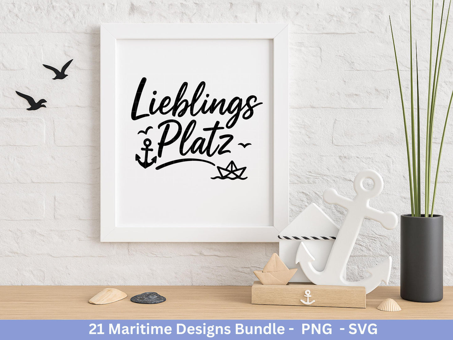 Maritim SVG Bundle – Plotterdatei & Laserdatei | Ahoi, Heimathafen , Leuchtturm | Nordsee Ostsee Liebe | Maritime Sprüche | Geschenkidee