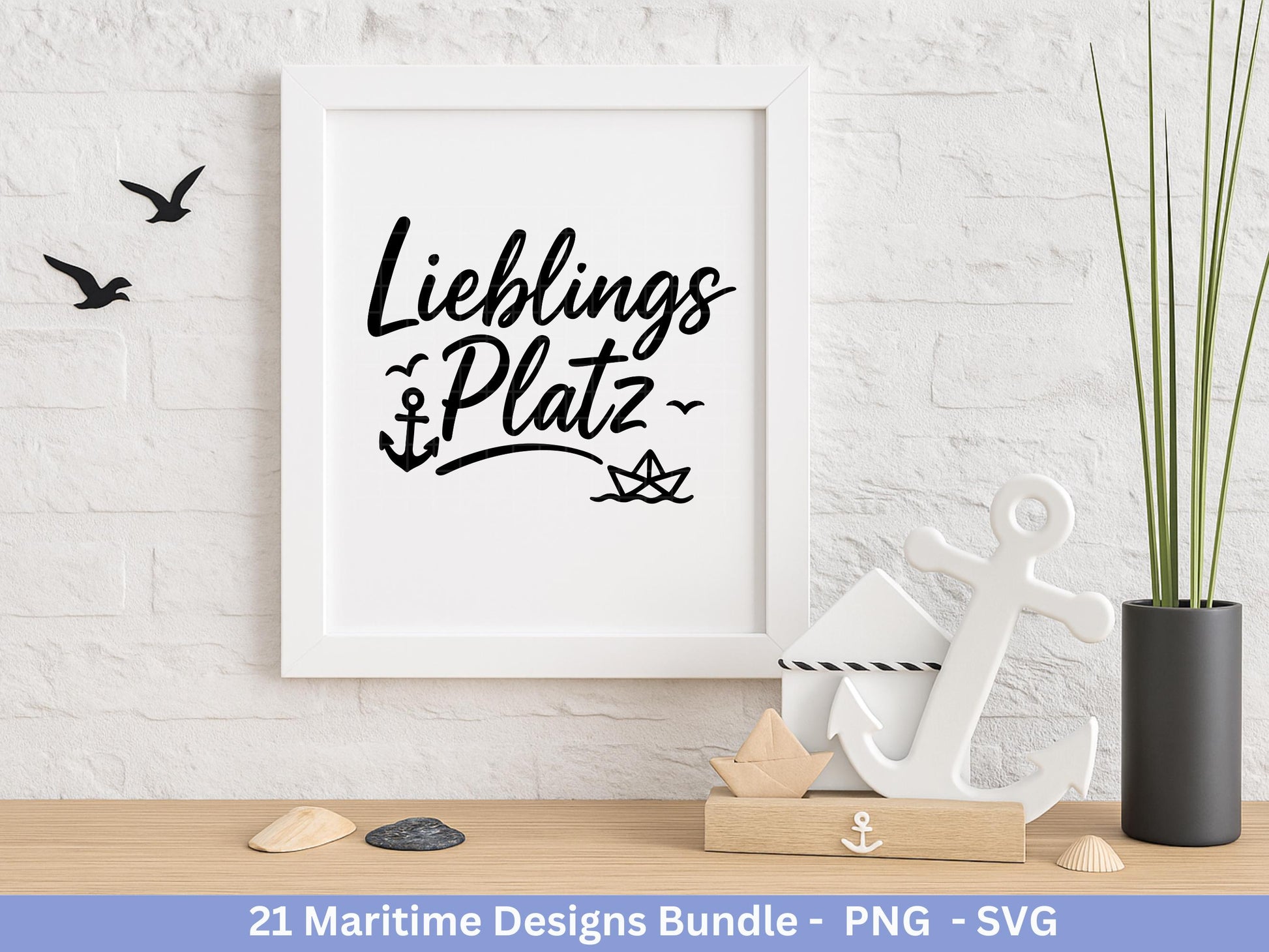 Maritim SVG Bundle – Plotterdatei & Laserdatei | Ahoi, Heimathafen , Leuchtturm | Nordsee Ostsee Liebe | Maritime Sprüche | Geschenkidee