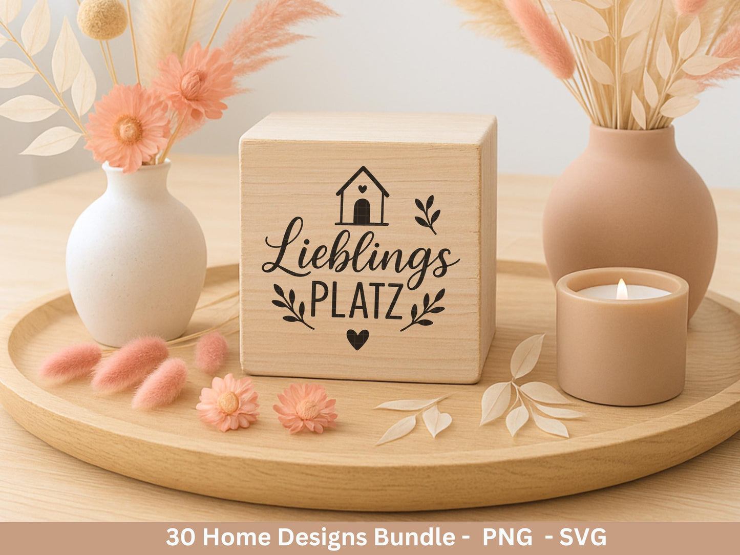 Zuhause SVG – Plotterdatei & Laserdatei | Home Schriftzug | Häuser Sprüche | Geschenkidee Holzbrett | Cricut Silhouette Deko Liebe Glück