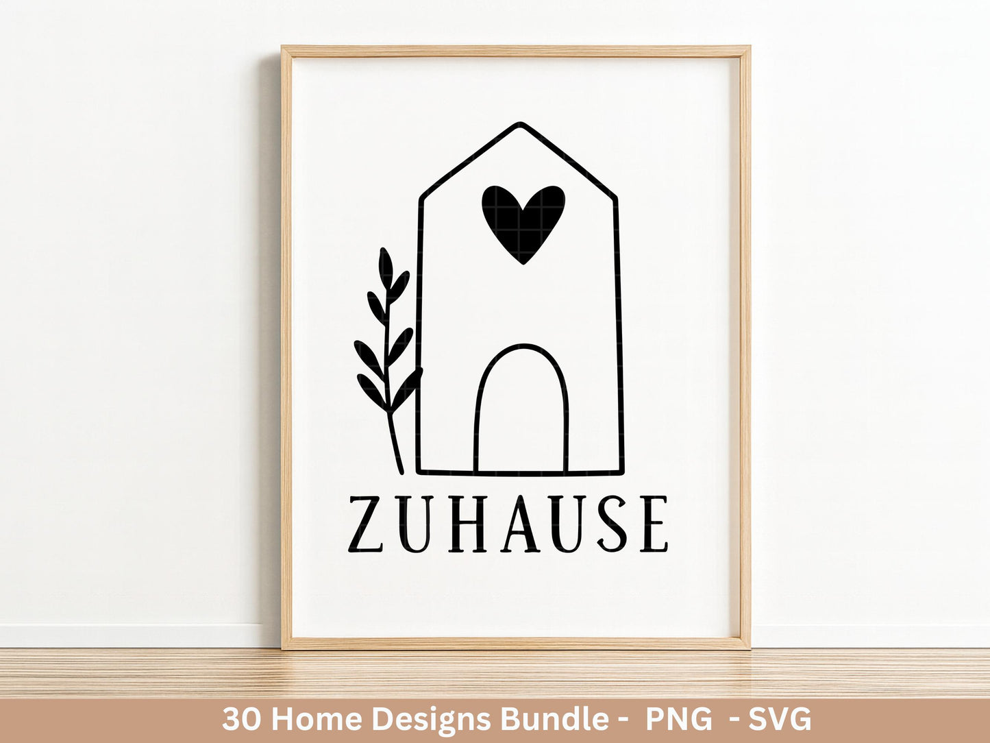 Zuhause SVG – Plotterdatei & Laserdatei | Home Schriftzug | Häuser Sprüche | Geschenkidee Holzbrett | Cricut Silhouette Deko Liebe Glück