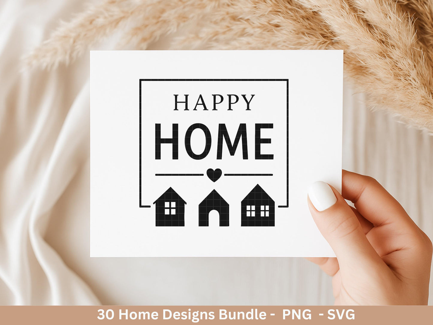 Zuhause SVG – Plotterdatei & Laserdatei | Home Schriftzug | Häuser Sprüche | Geschenkidee Holzbrett | Cricut Silhouette Deko Liebe Glück