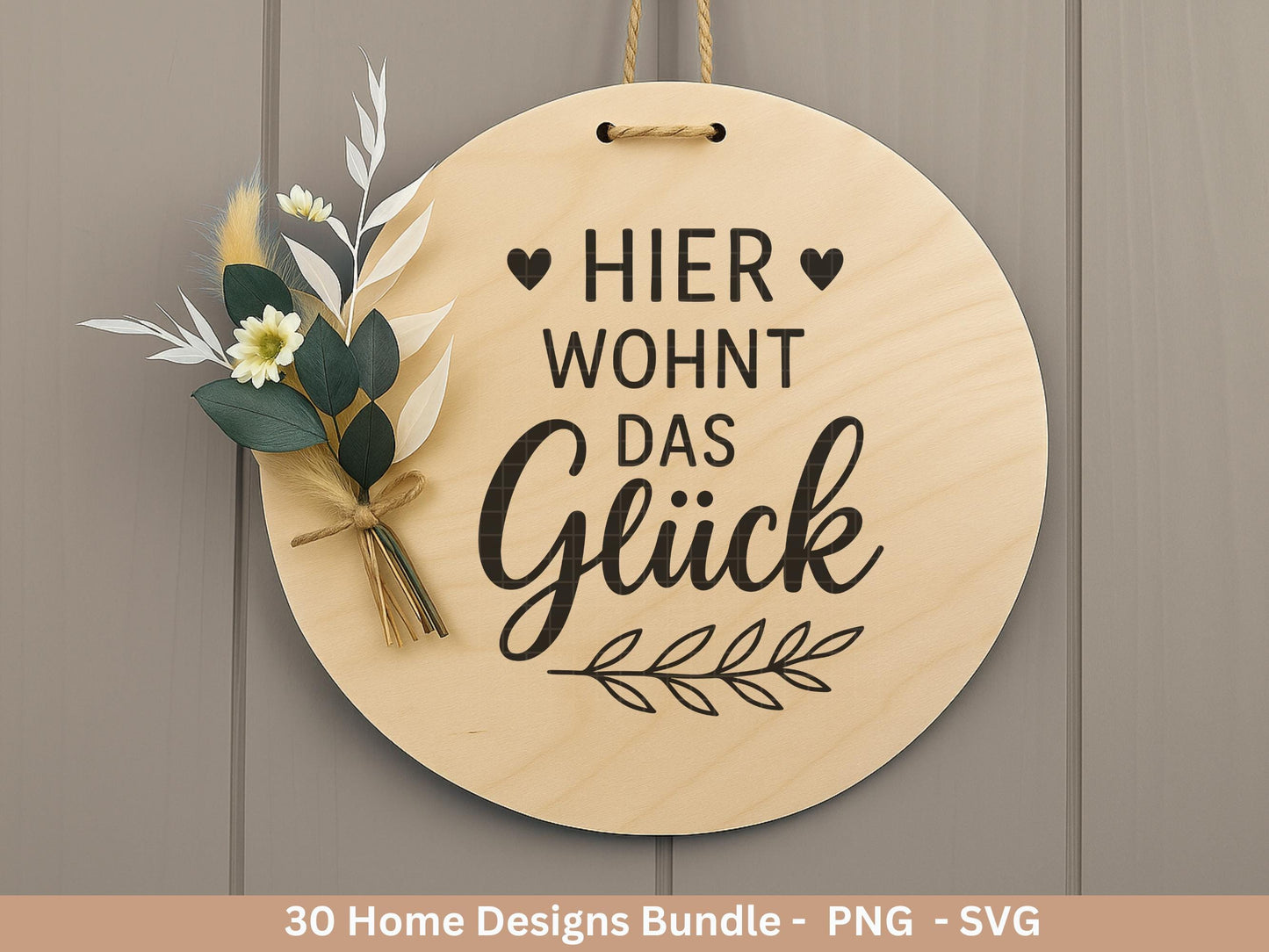 Zuhause SVG – Plotterdatei & Laserdatei | Home Schriftzug | Häuser Sprüche | Geschenkidee Holzbrett | Cricut Silhouette Deko Liebe Glück
