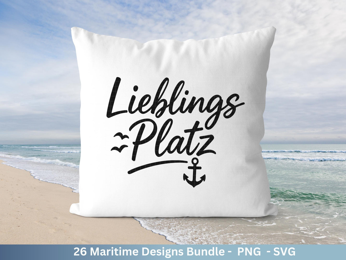 Maritim SVG Bundle – Plotterdatei & Laserdatei | Moin, Leuchtturm , Möwen | Nordsee Ostsee Sprüche | Küstenliebe | Cricut Silhouette Design