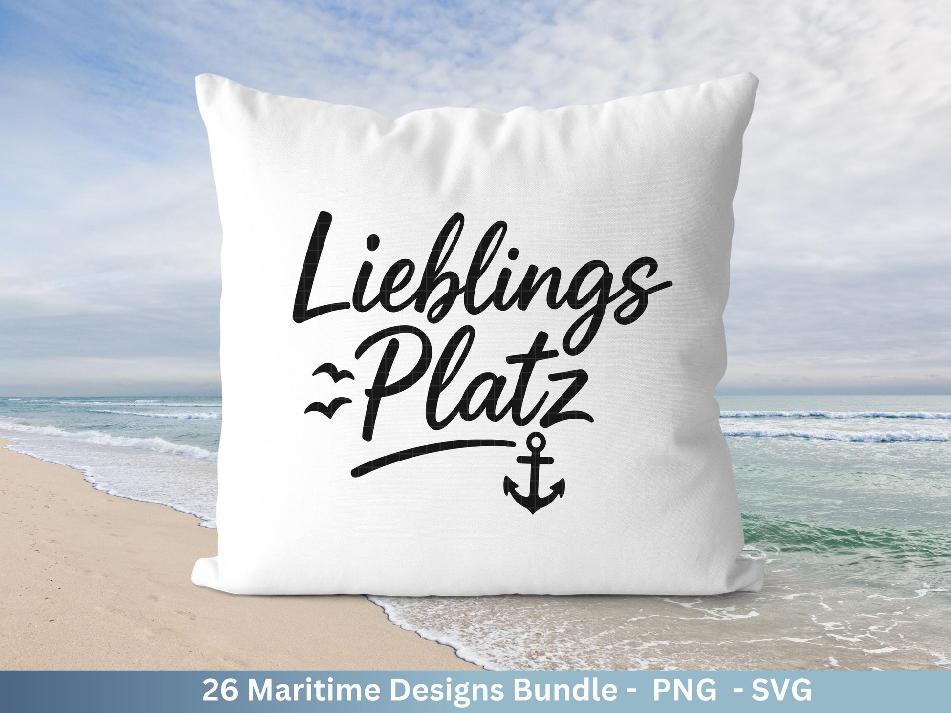 Maritim SVG Bundle – Plotterdatei & Laserdatei | Moin, Leuchtturm , Möwen | Nordsee Ostsee Sprüche | Küstenliebe | Cricut Silhouette Design