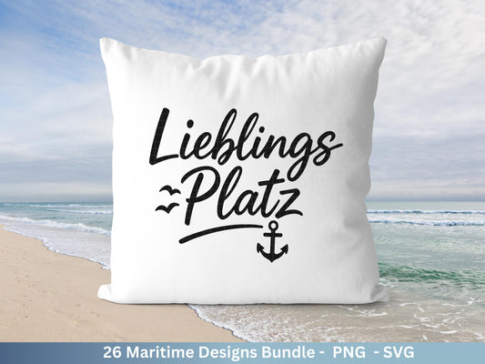 Maritim SVG Bundle – Plotterdatei & Laserdatei | Moin, Leuchtturm , Möwen | Nordsee Ostsee Sprüche | Küstenliebe | Cricut Silhouette Design