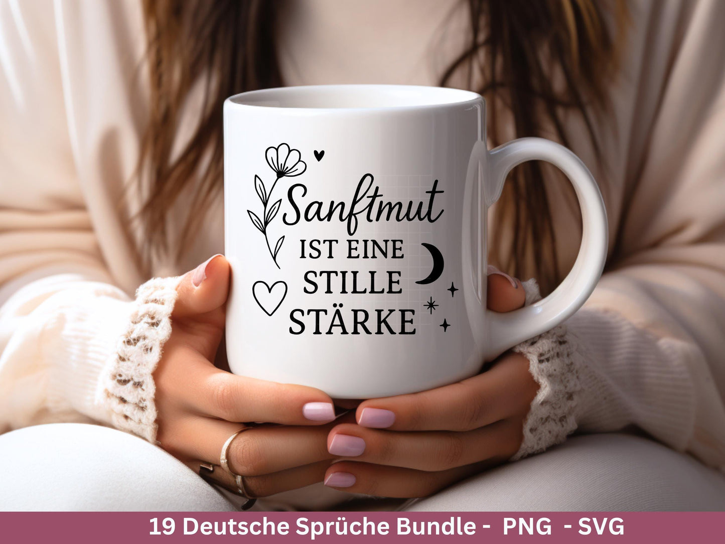 Positive Sprüche SVG – Plotterdatei & Laserdatei | Deutsche Zitate | Lebensweisheiten | Glück Liebe Blumen | Cricut Silhouette Geschenkidee