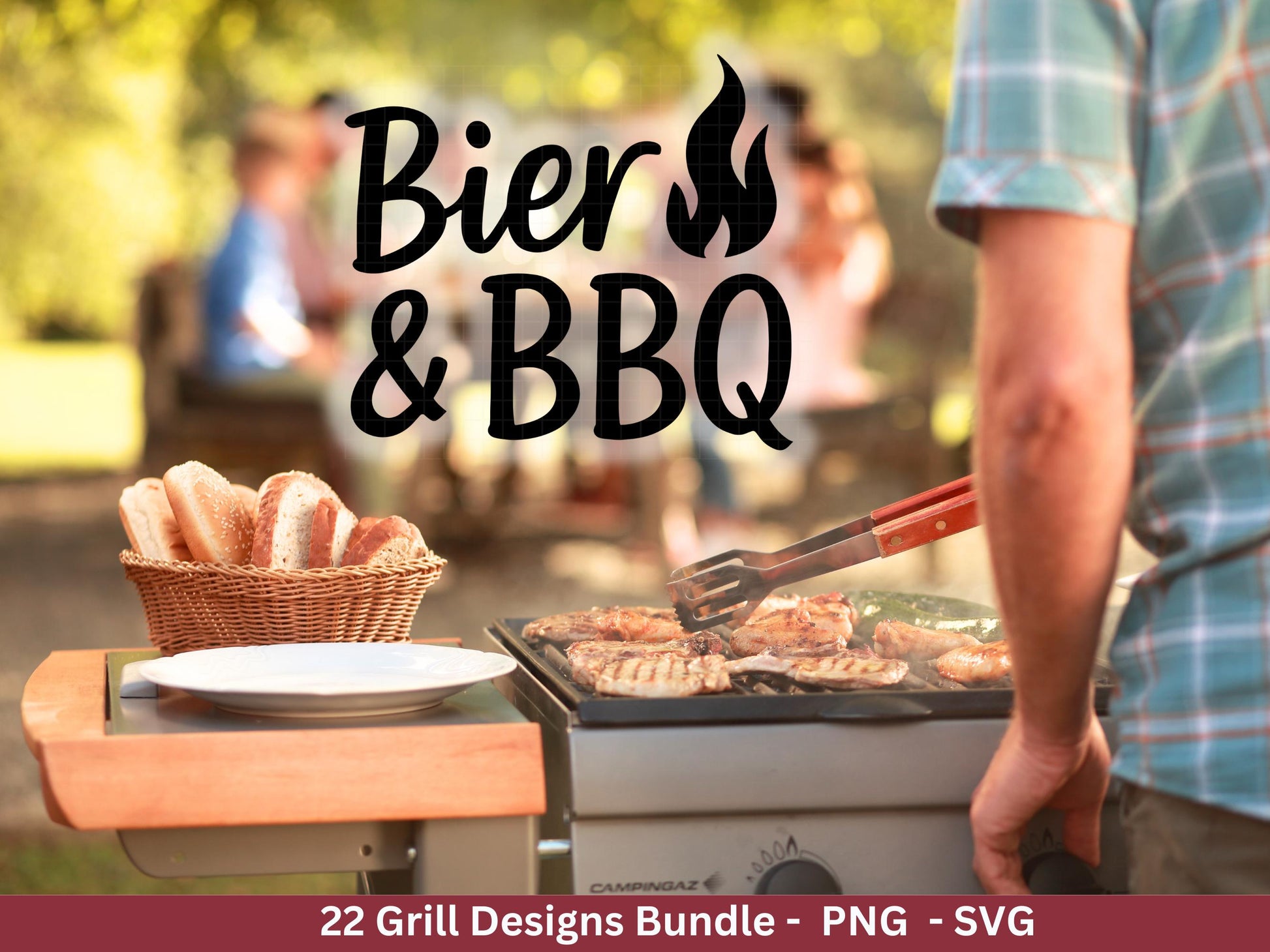Grillen SVG – Plotterdatei & Laserdatei | Grillmeister Sprüche | BBQ Chef | König des Grills | Männer Geschenkidee Gravur Cricut Silhouette