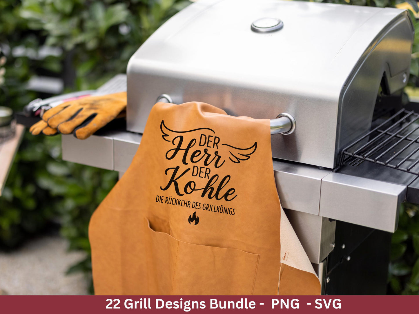 Grillen SVG – Plotterdatei & Laserdatei | Grillmeister Sprüche | BBQ Chef | König des Grills | Männer Geschenkidee Gravur Cricut Silhouette