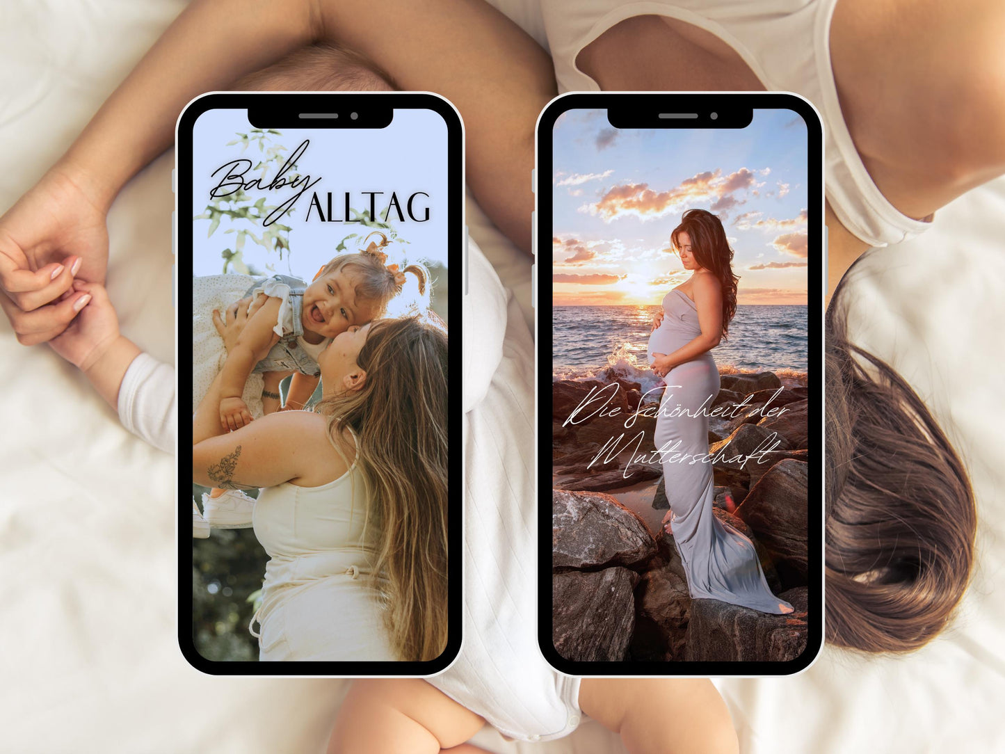 300 Story Sticker Schwangerschaft & Baby – Instagram Clipart Bundle | Mama Alltag Sprüche | Familie Liebe | Insta Stories Deko PNG Set