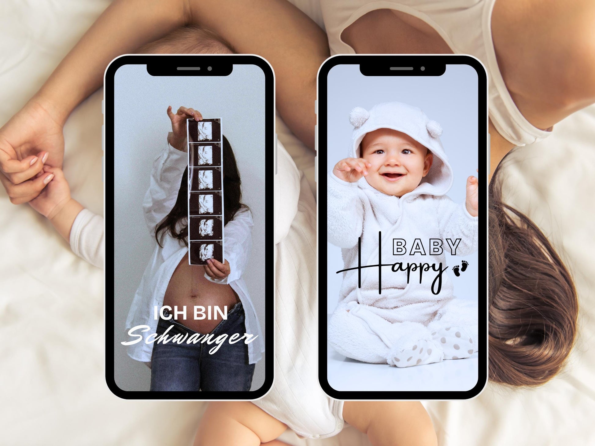 300 Story Sticker Schwangerschaft & Baby – Instagram Clipart Bundle | Mama Alltag Sprüche | Familie Liebe | Insta Stories Deko PNG Set
