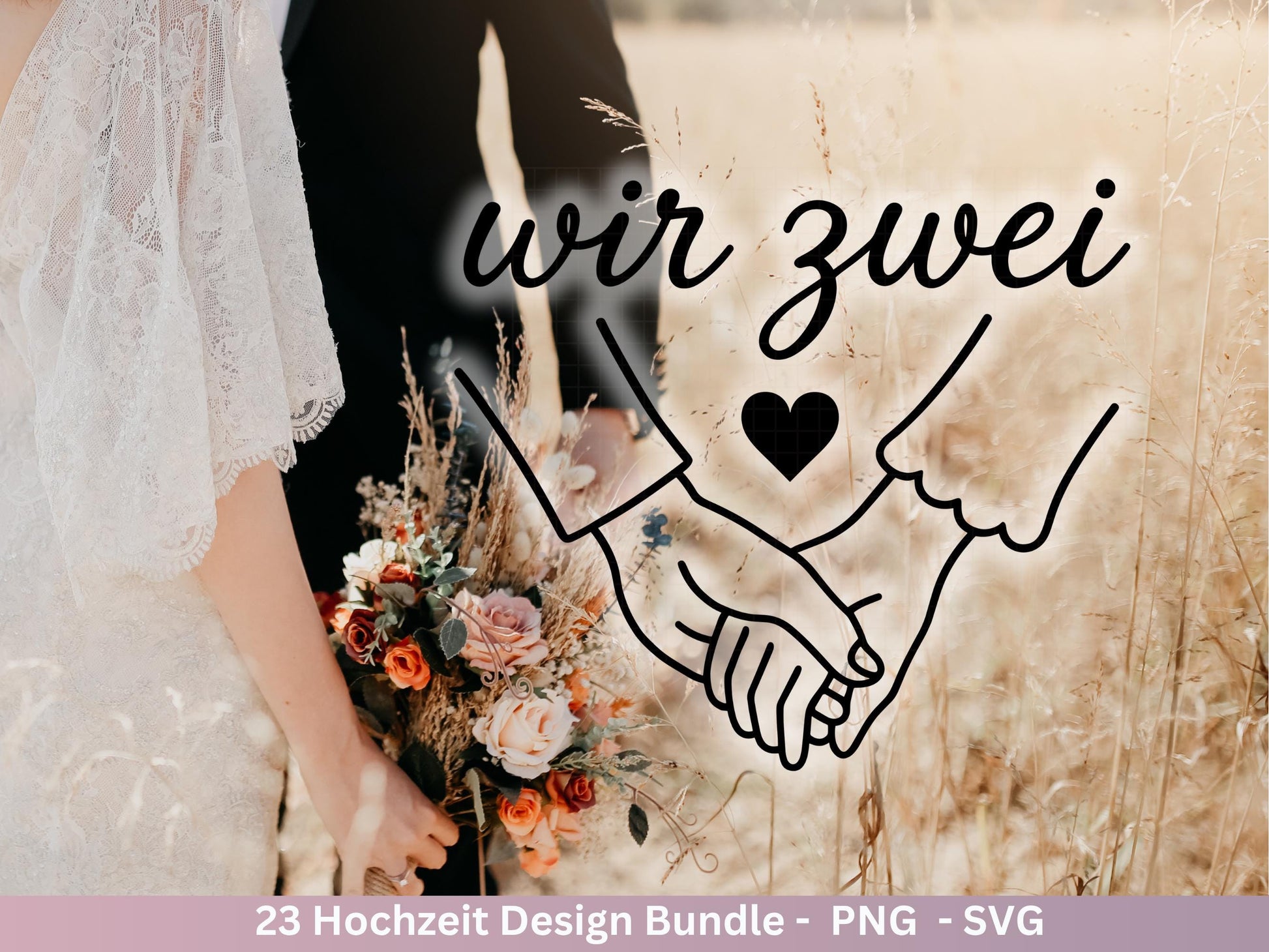 Hochzeit SVG – Plotterdatei & Laserdatei | Liebe Sprüche | Hochzeitskerze | Geschenk zur Hochzeit | Braut und Bräutigam | Cricut Silhouette