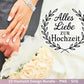 Hochzeit SVG – Plotterdatei & Laserdatei | Liebe Sprüche | Hochzeitskerze | Geschenk zur Hochzeit | Braut und Bräutigam | Cricut Silhouette