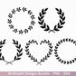 Blumenkranz SVG Bundle – Plotterdatei & Laserdatei | Kränze| Lorbeerkranz Designs | Monogramm Rahmen | Hochzeit Dekoration | Cricut Clipart