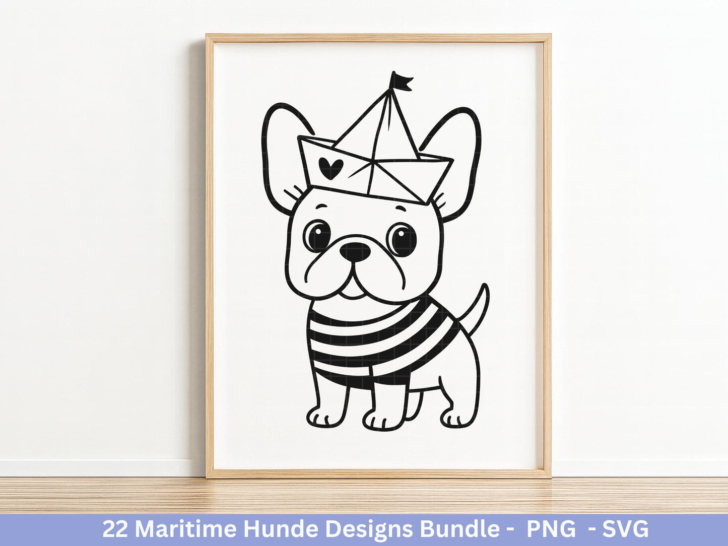 Maritim Hunde SVG Bundle – Plotterdatei & Laserdatei, Mops, Dackel, Chihuahua, Golden Retriever, Pudel, Labrador, Cricut Datei, Geschenkidee