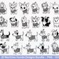 Maritim Hunde SVG Bundle – Plotterdatei & Laserdatei, Mops, Dackel, Chihuahua, Golden Retriever, Pudel, Labrador, Cricut Datei, Geschenkidee