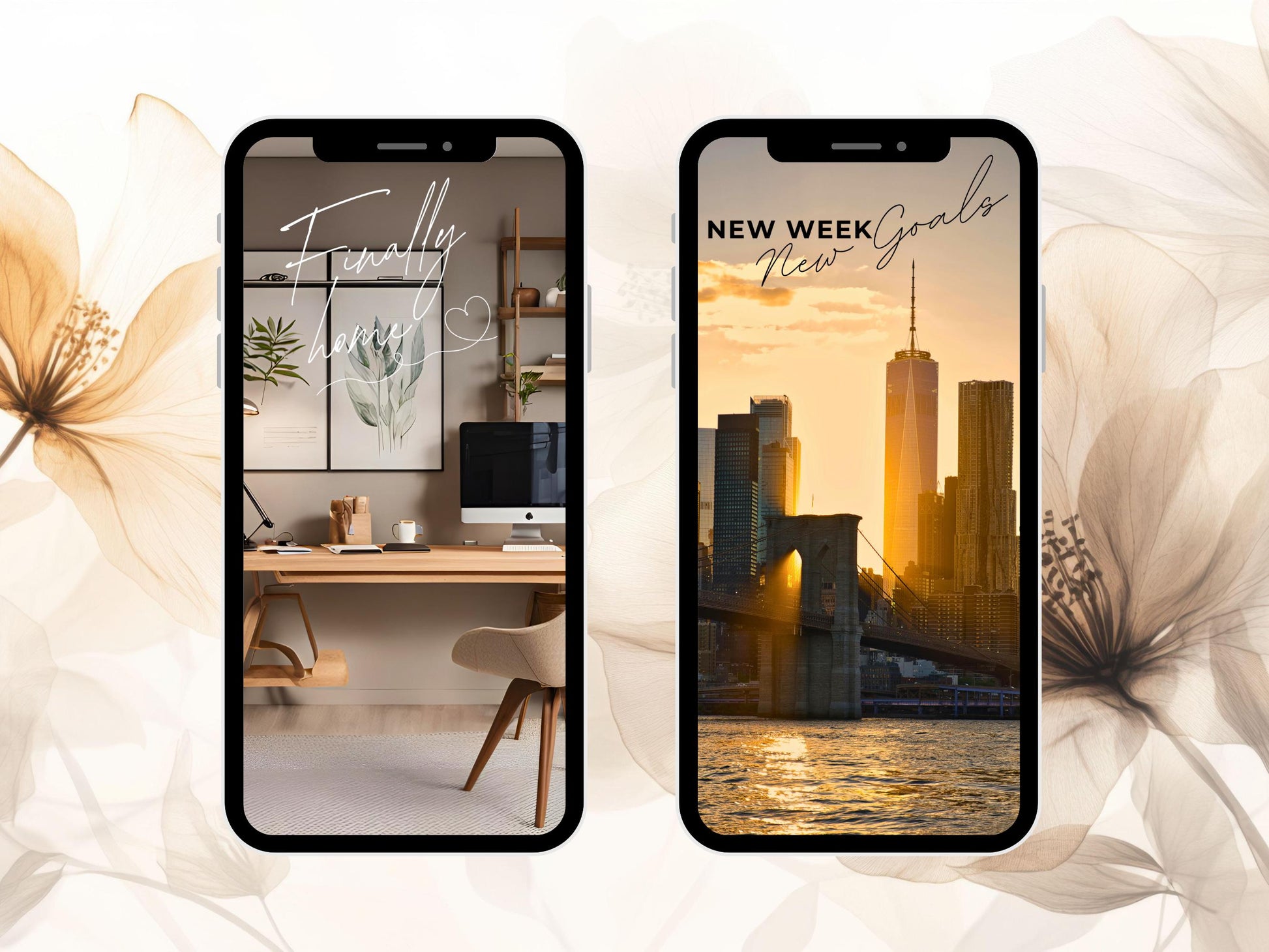 180 Instagram Story Sticker – Wochentage und Tagessprüche – Minimalistische Cliparts mit positiven Sprüchen für Alltag, Liebe, Familie