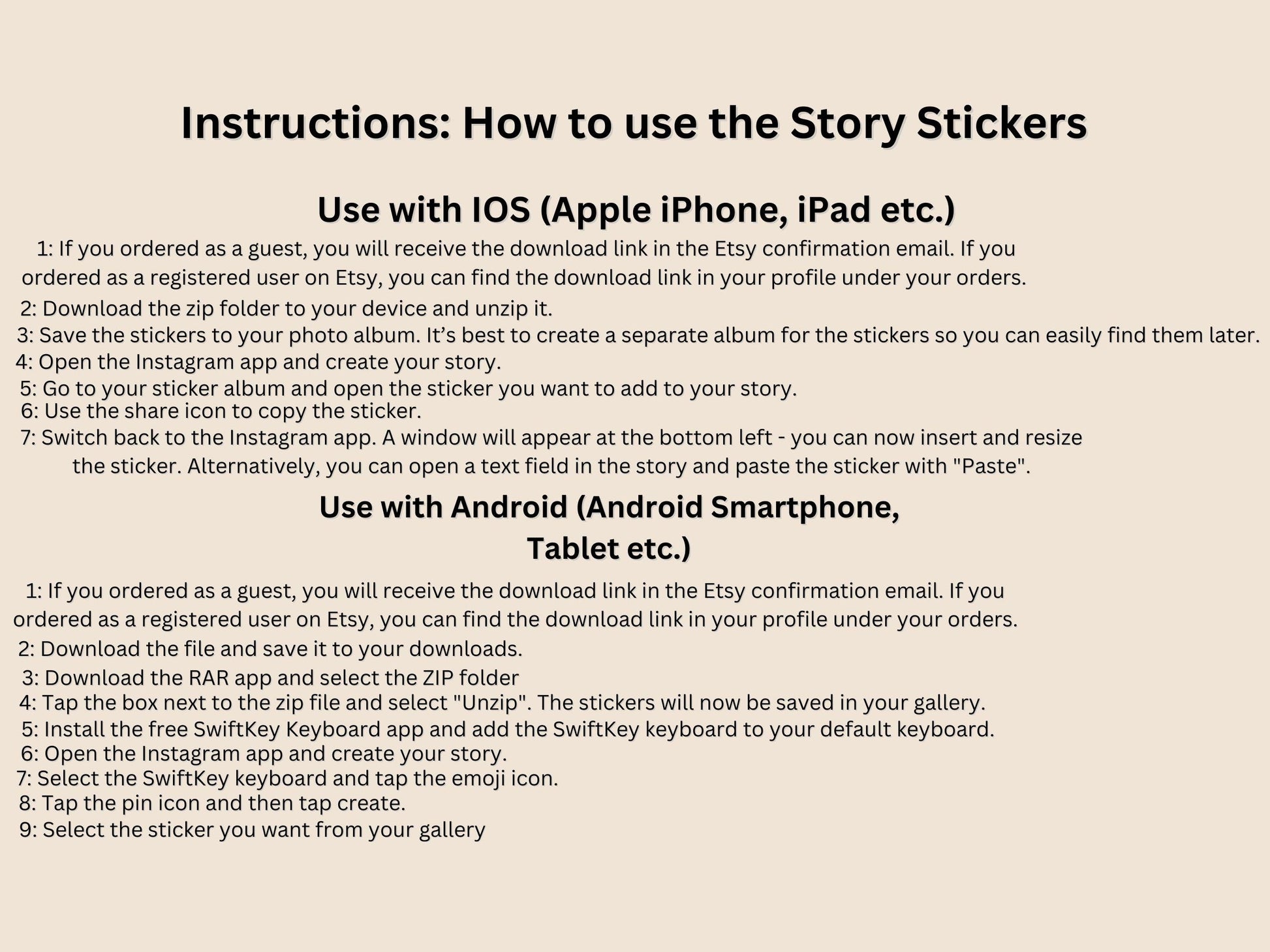 180 Instagram Story Sticker – Wochentage und Tagessprüche – Minimalistische Cliparts mit positiven Sprüchen für Alltag, Liebe, Familie