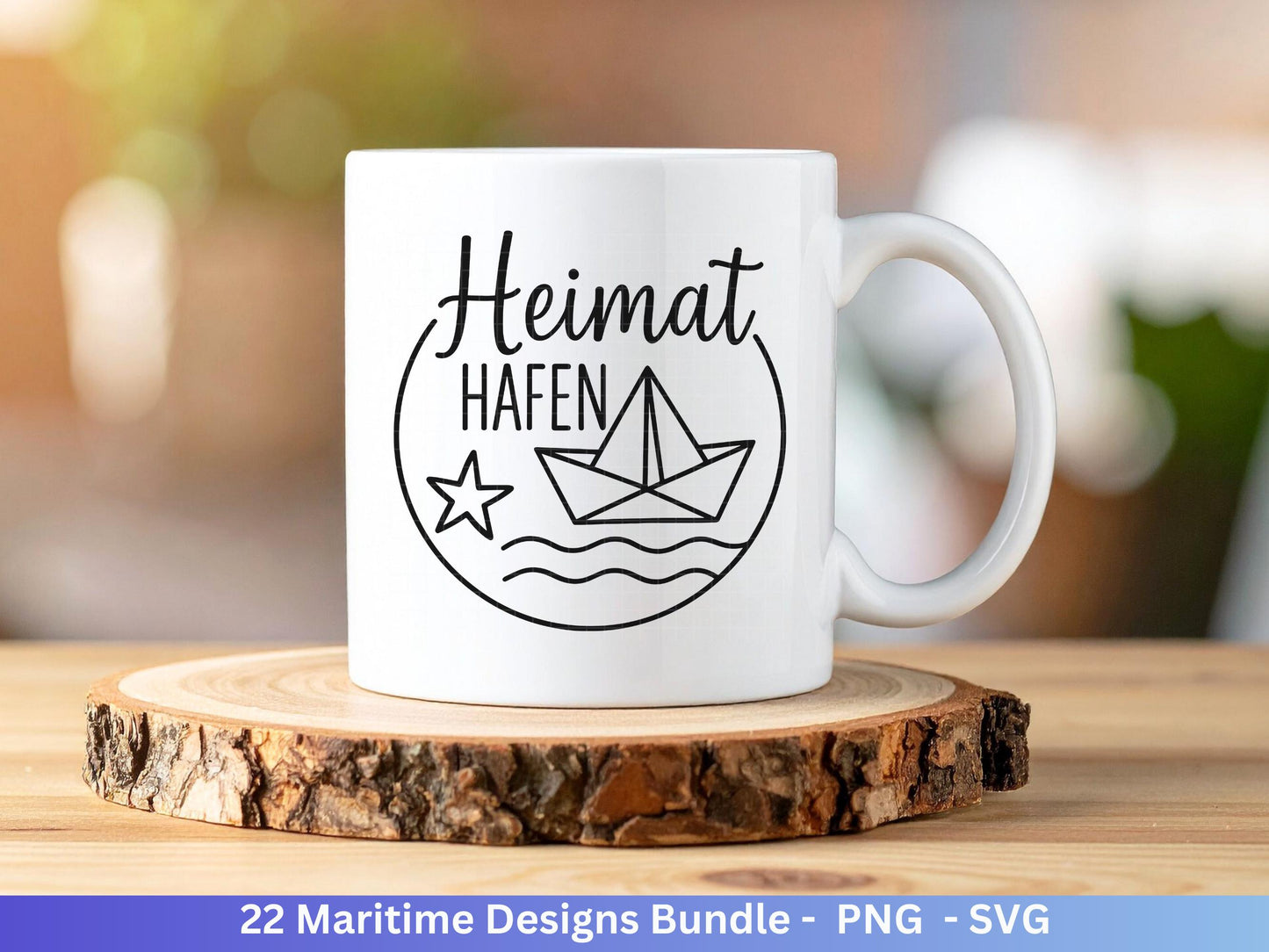 Maritim SVG Bundle | Plotterdatei Laserdatei | Moin Küstenkind Sprüche | Nordsee Ostsee Meer | Anker Möwen Strandkorb | Cricut Silhouette