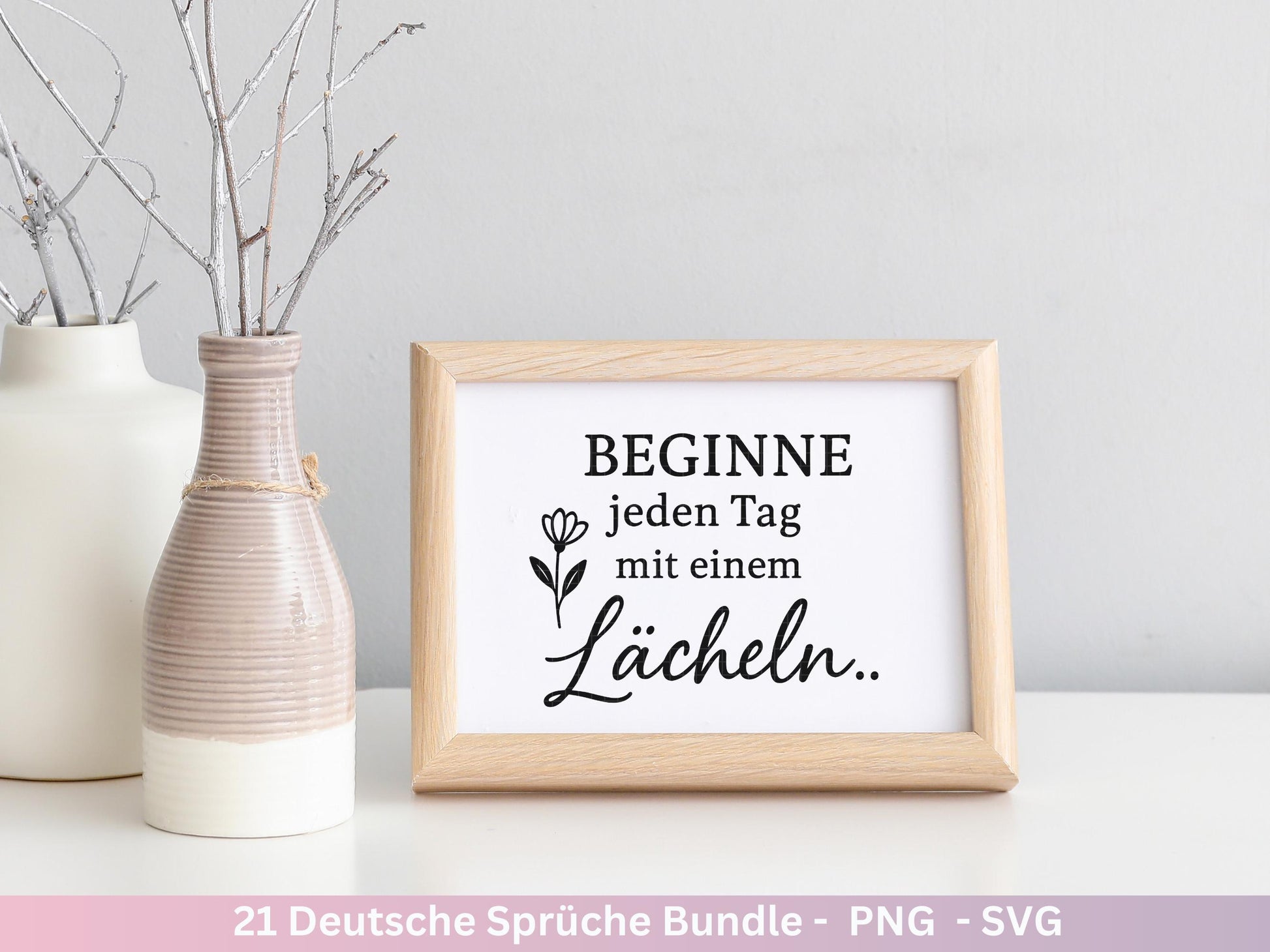 Deutsche Sprüche Plotterdatei – Positive Sprüche SVG | Inspirierende Zitate | Laserdatei Worte | Motivation Geschenk Freundin | Cricut