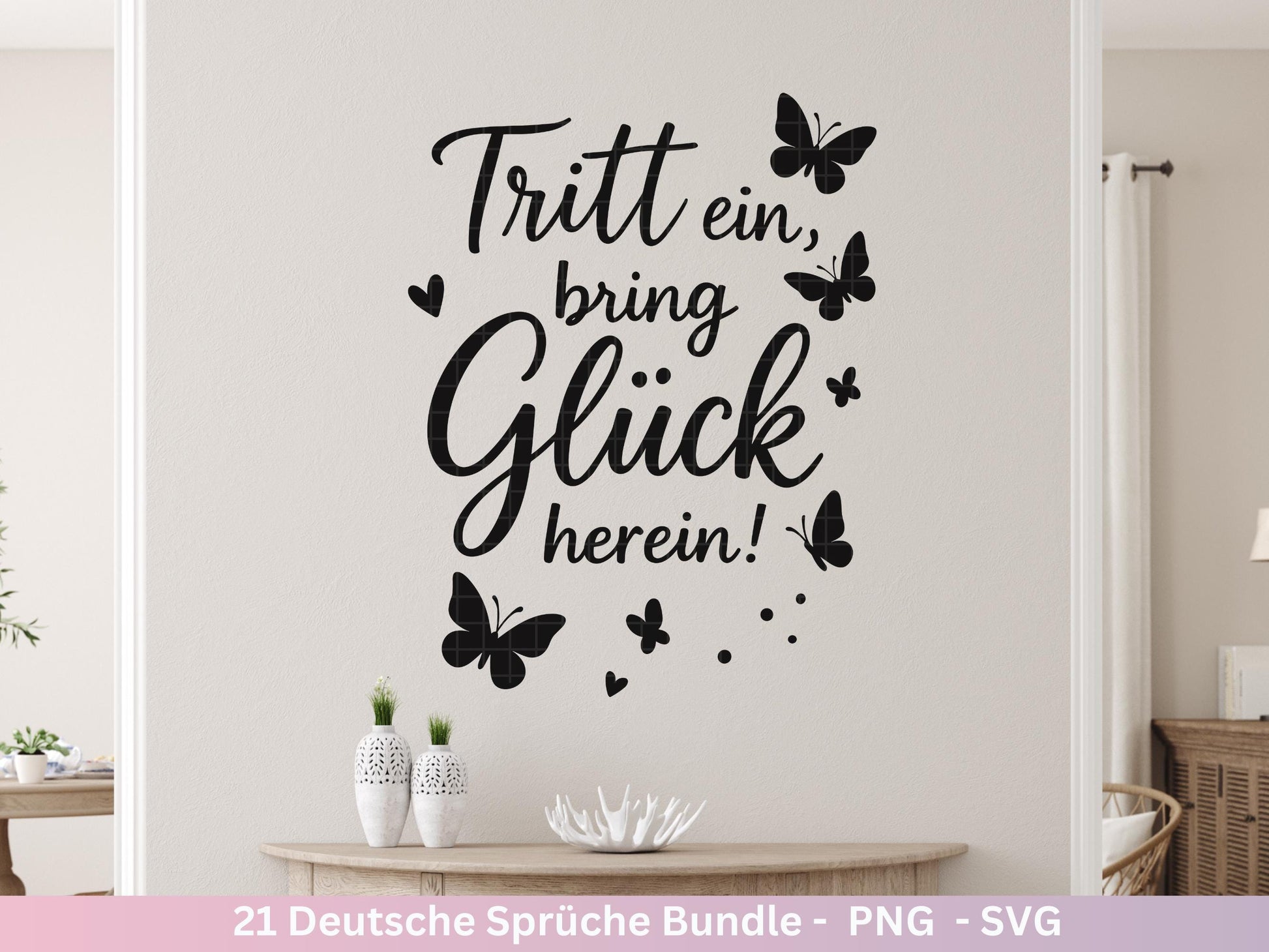 Deutsche Sprüche Plotterdatei – Positive Sprüche SVG | Inspirierende Zitate | Laserdatei Worte | Motivation Geschenk Freundin | Cricut
