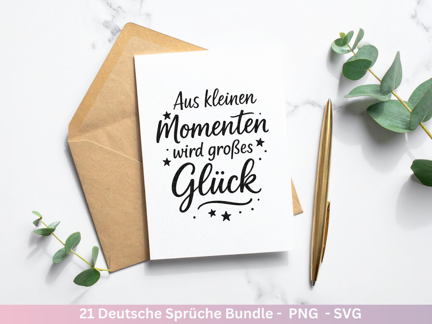 Deutsche Sprüche Plotterdatei – Positive Sprüche SVG | Inspirierende Zitate | Laserdatei Worte | Motivation Geschenk Freundin | Cricut