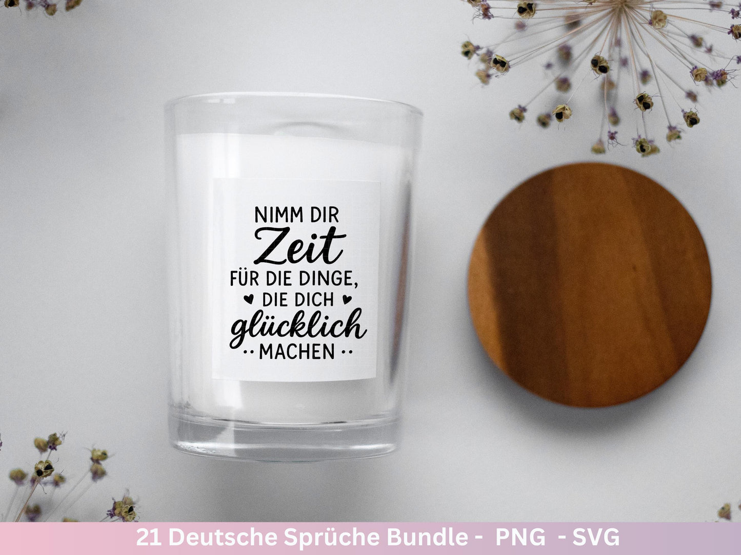 Deutsche Sprüche Plotterdatei – Positive Sprüche SVG | Inspirierende Zitate | Laserdatei Worte | Motivation Geschenk Freundin | Cricut