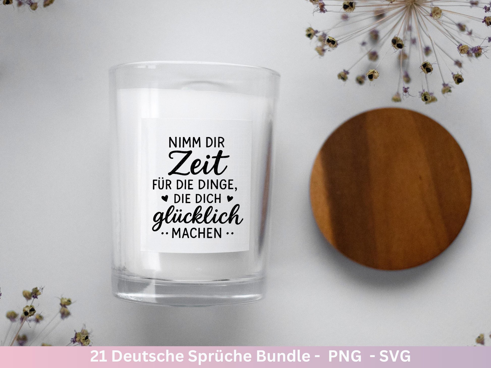 Deutsche Sprüche Plotterdatei – Positive Sprüche SVG | Inspirierende Zitate | Laserdatei Worte | Motivation Geschenk Freundin | Cricut