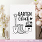 Garten Plotterdatei Bundle – Frühling SVG | Gartenliebe Sprüche | Schubkarre Gießkanne Blumen | Gartendeko Laserdatei | Cricut Silhouette
