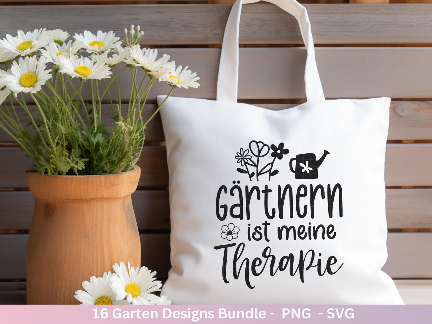Garten Plotterdatei Bundle – Frühling SVG | Gartenliebe Sprüche | Schubkarre Gießkanne Blumen | Gartendeko Laserdatei | Cricut Silhouette
