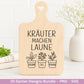 Garten Plotterdatei Bundle – Frühling SVG | Gartenliebe Sprüche | Kräuter Beet Schubkarre Gießkanne | Gartendeko Laserdatei | Cricut Datei
