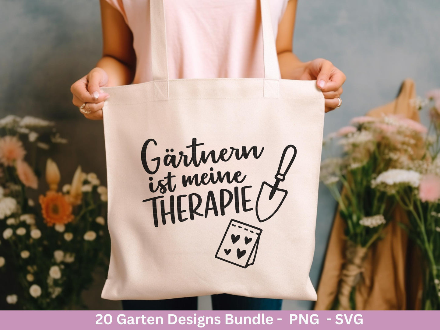 Garten Plotterdatei Bundle – Frühling SVG | Gartenliebe Sprüche | Kräuter Beet Schubkarre Gießkanne | Gartendeko Laserdatei | Cricut Datei
