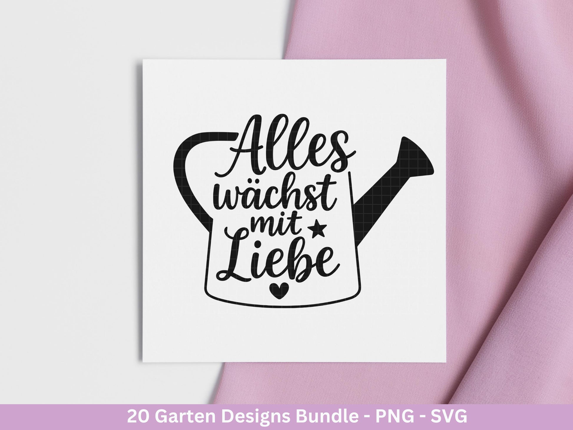 Garten Plotterdatei Bundle – Frühling SVG | Gartenliebe Sprüche Blumen & Gießkanne | Gartenglück Deko | Vogel Zaun Haus| Cricut Laserdatei