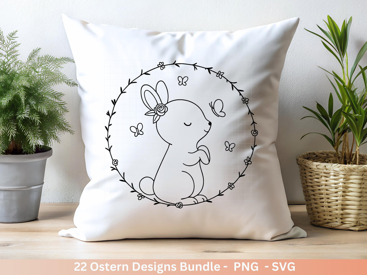 Ostern Plotterdatei Bundle – Süße Hasen & Frohe Ostern Sprüche | Deutsche Oster SVG | Frühlingsduft Motive | Cricut Silhouette Laserdatei