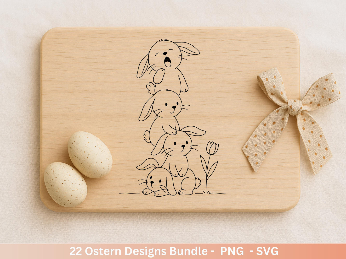 Ostern Plotterdatei Bundle – Süße Hasen & Frohe Ostern Sprüche | Deutsche Oster SVG | Frühlingsduft Motive | Cricut Silhouette Laserdatei
