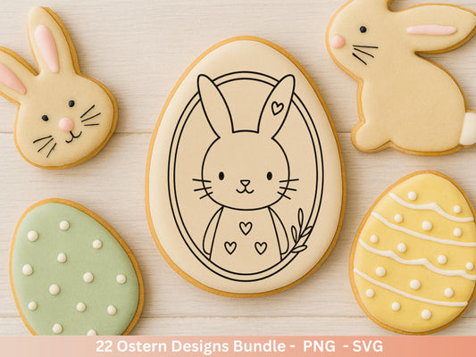 Ostern Plotterdatei Bundle – Süße Hasen & Frohe Ostern Sprüche | Deutsche Oster SVG | Frühlingsduft Motive | Cricut Silhouette Laserdatei