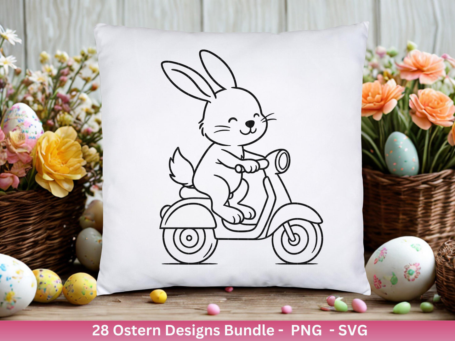 Ostern Plotterdatei Bundle – Süße Hasen Frohe Ostern Sprüche | Deutsche Oster SVG Designs | Ostergrüße Eiersuche Motive | Cricut Laserdatei