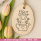 Ostern Plotterdatei Bundle – Süße Hasen Frohe Ostern Sprüche | Deutsche Oster SVG Designs | Ostergrüße Eiersuche Motive | Cricut Laserdatei
