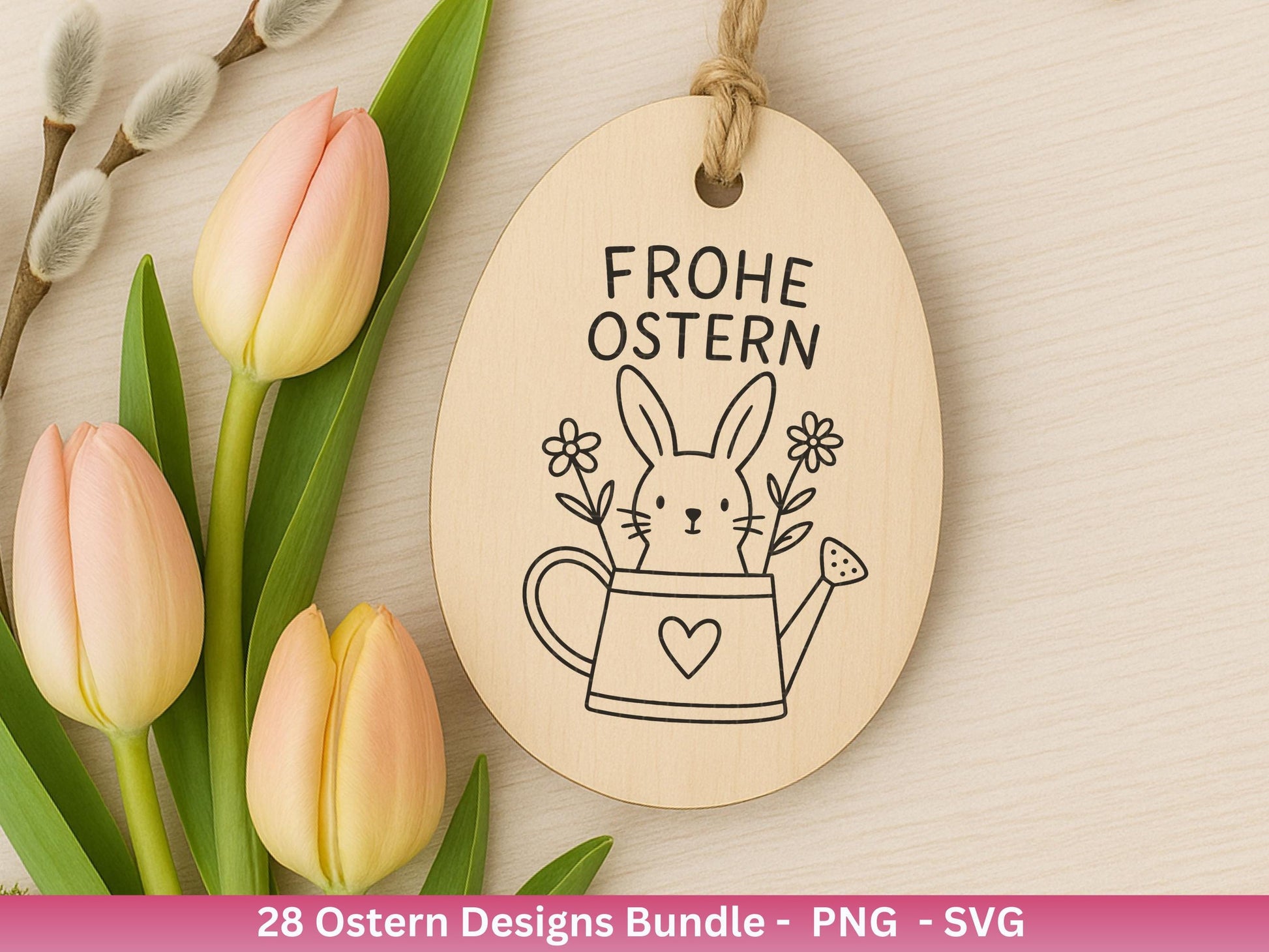 Ostern Plotterdatei Bundle – Süße Hasen Frohe Ostern Sprüche | Deutsche Oster SVG Designs | Ostergrüße Eiersuche Motive | Cricut Laserdatei