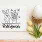 Ostern Plotterdatei Bundle – Deutsche Oster Sprüche Süße Hasen | Ostergruss Designs | Frohe Ostern SVG | Eiersuche Motive Cricut Laserdatei