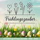 Frühling Plotterdatei Bundle – Hallo Frühling Sprüche Blumen Hase | Deutsche Frühling SVG Designs | Frühlingszauber Motive Cricut Laserdatei
