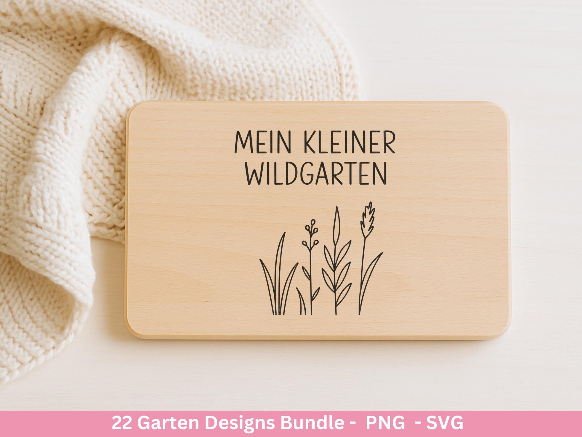 Garten Frühling Plotterdatei Bundle – Gartenliebe Sprüche & Motive | Deutsche Garten SVG Designs | Blumen Vogel Cricut Silhouette Laserdatei