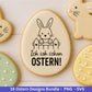 Ostern Plotterdatei Bundle – Niedliche Hasen & Lustige Oster Sprüche | Deutsche Oster SVG | Osterzeit Eiersuche Cricut Silhouette Laserdatei
