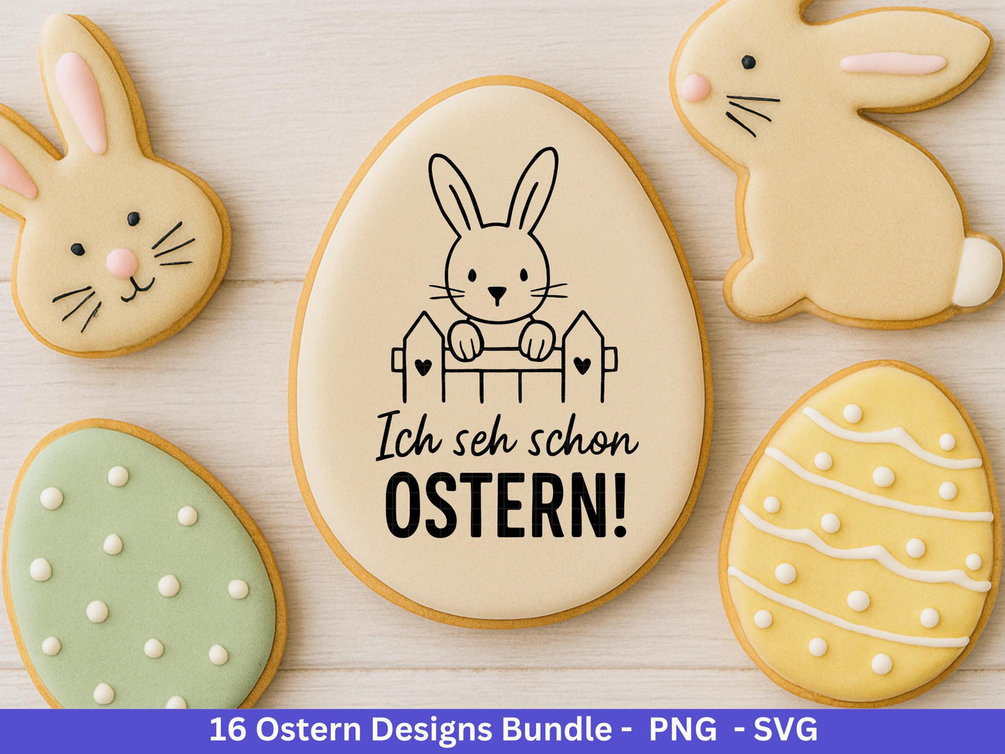 Ostern Plotterdatei Bundle – Niedliche Hasen & Lustige Oster Sprüche | Deutsche Oster SVG | Osterzeit Eiersuche Cricut Silhouette Laserdatei