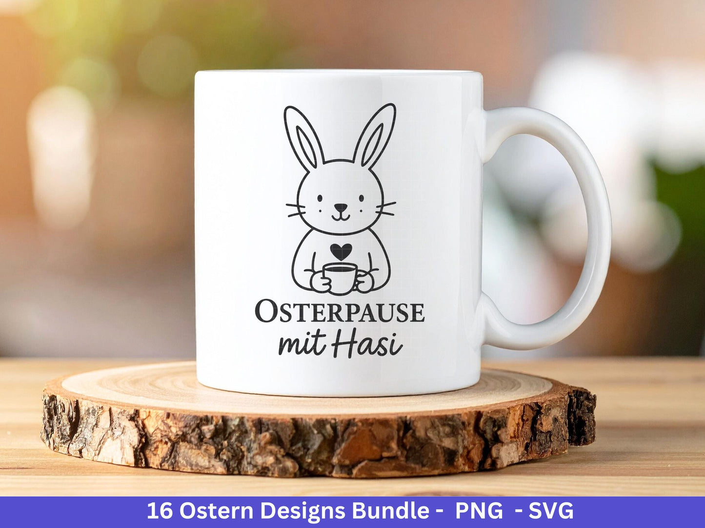 Ostern Plotterdatei Bundle – Niedliche Hasen & Lustige Oster Sprüche | Deutsche Oster SVG | Osterzeit Eiersuche Cricut Silhouette Laserdatei