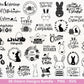 Ostern Plotterdatei Bundle – Frohe Ostern Sprüche & Hasen Designs | Deutsche Oster SVG | Eiersuche Ostergrüße | Cricut Silhouette Laserdatei